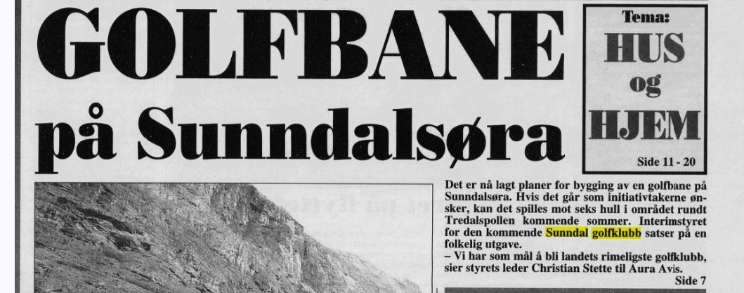 Viser til en artikkel om klubben i 1998 der vi har som mål å være landets rimeligste golfklubb